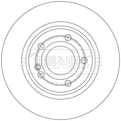 BBD5617 BORG & BECK Тормозной диск