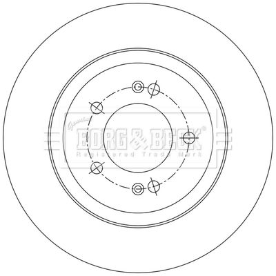 BBD5582 BORG & BECK Тормозной диск