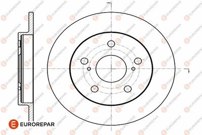 1642770380 EUROREPAR Тормозной диск