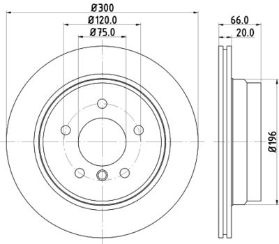 8DD355117831 HELLA PAGID Тормозной диск