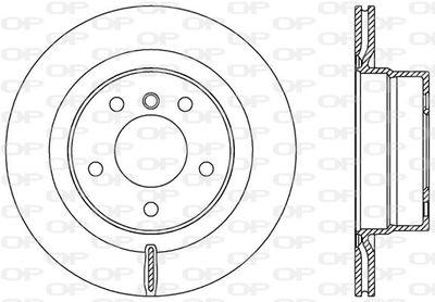 BDA253220 OPEN PARTS Тормозной диск