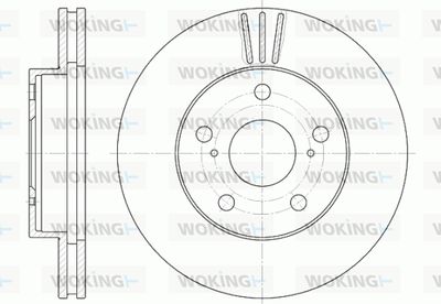 D658010 WOKING Тормозной диск