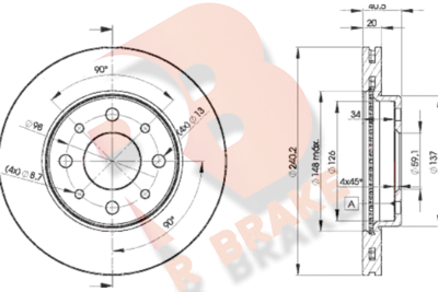 78RBD28929 R BRAKE Тормозной диск