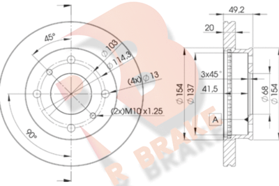 78RBD26001 R BRAKE Тормозной диск