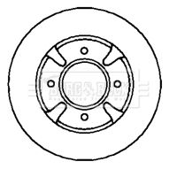 BBD4565 BORG & BECK Тормозной диск