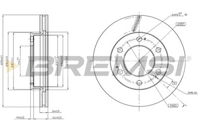 CD8547V BREMSI Тормозной диск