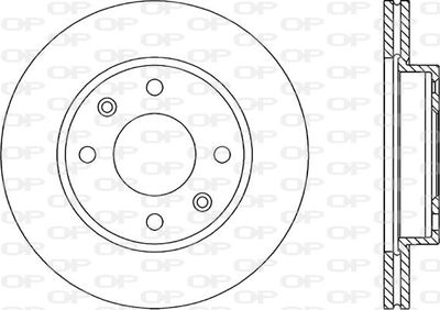 BDR143020 OPEN PARTS Тормозной диск