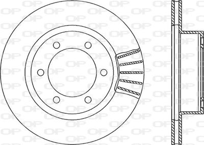 BDR183420 OPEN PARTS Тормозной диск