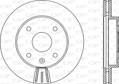 BDR214620 OPEN PARTS Тормозной диск