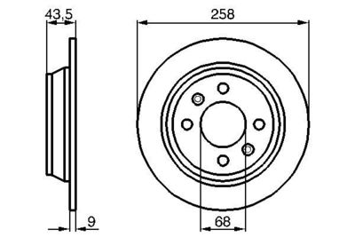 0986478374 BOSCH Тормозной диск