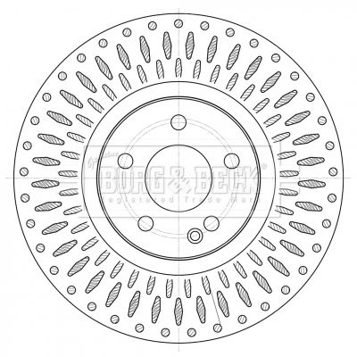 BBD6081S BORG & BECK Тормозной диск