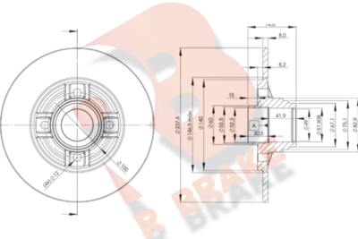 78RBD18078 R BRAKE Тормозной диск