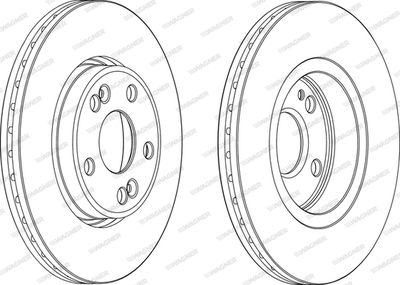 WGR11231 WAGNER Тормозной диск