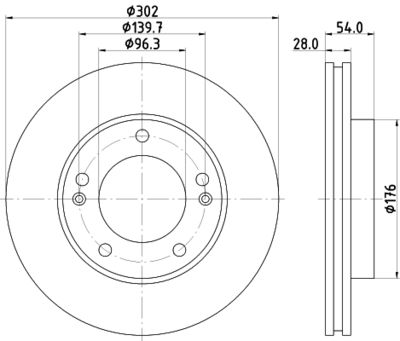 ND6059K NISSHINBO Тормозной диск