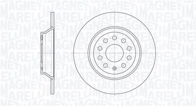 361302040708 MAGNETI MARELLI Тормозной диск