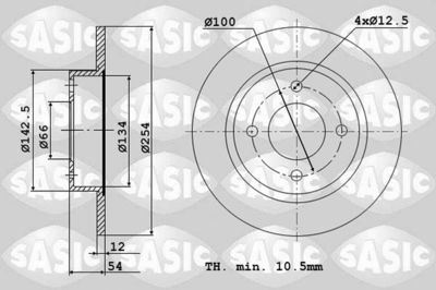 4004276J SASIC Тормозной диск