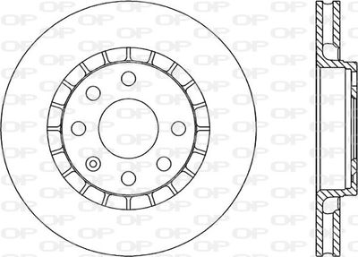 BDA141220 OPEN PARTS Тормозной диск