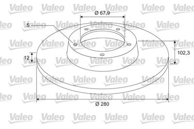 675407 VALEO Тормозной диск