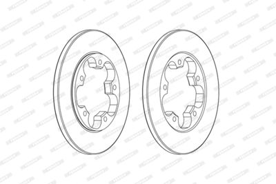 DDF2484C FERODO Тормозной диск