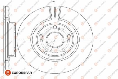 1642763180 EUROREPAR Тормозной диск