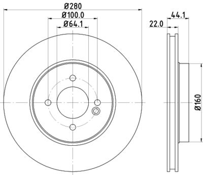 MDC1775C MINTEX Тормозной диск