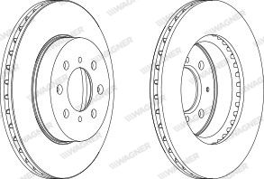 WGR04921 WAGNER Тормозной диск