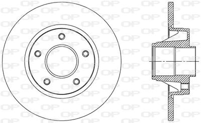 BDA230510 OPEN PARTS Тормозной диск