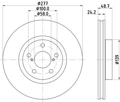 MDC2931C MINTEX Тормозной диск