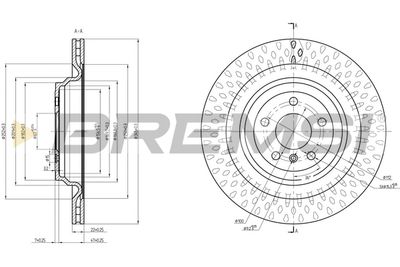 CD8630V BREMSI Тормозной диск