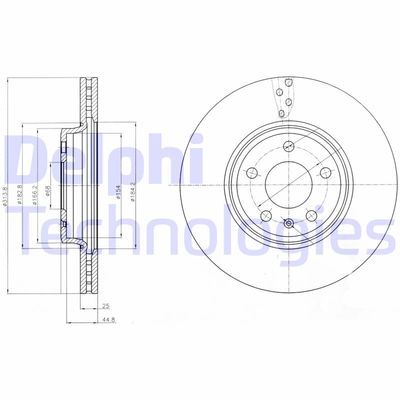 BG4079C DELPHI Тормозной диск