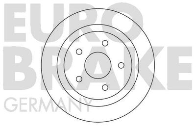 5815202539 EUROBRAKE Тормозной диск