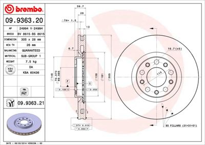 BS8615 BRECO Тормозной диск