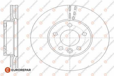 1642767580 EUROREPAR Тормозной диск