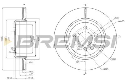 CD8504V BREMSI Тормозной диск