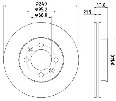 MDC417 MINTEX Тормозной диск