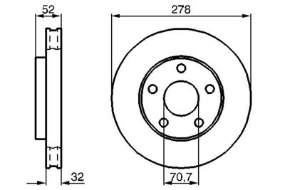 0986478486 BOSCH Тормозной диск