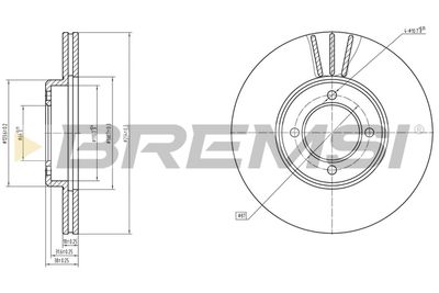 CD6414V BREMSI Тормозной диск