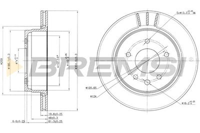 CD7004V BREMSI Тормозной диск