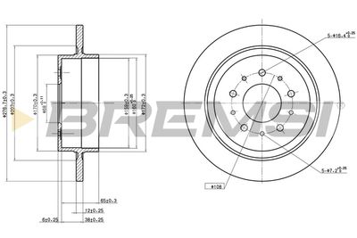 CD8179S BREMSI Тормозной диск