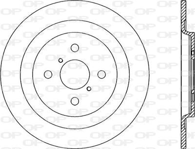 BDA233910 OPEN PARTS Тормозной диск