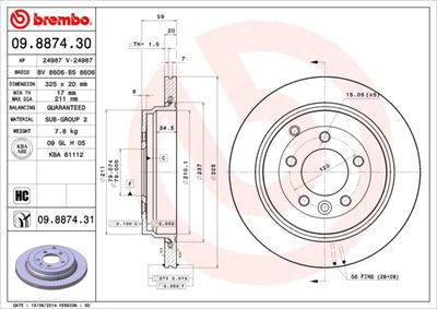 BS8606 BRECO Тормозной диск