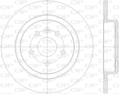 BDR281610 OPEN PARTS Тормозной диск