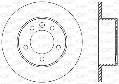 BDA258910 OPEN PARTS Тормозной диск