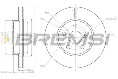 CD7886V BREMSI Тормозной диск