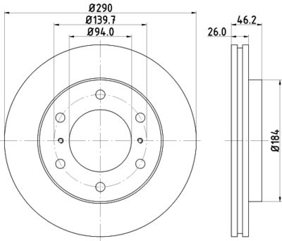 PCD14662 DON Тормозной диск