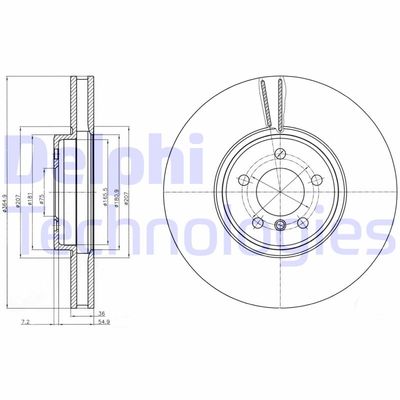 BG9092C DELPHI Тормозной диск