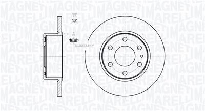 361302040728 MAGNETI MARELLI Тормозной диск