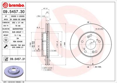 BV8686 BRECO Тормозной диск