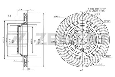 BS6006 ZEKKERT Тормозной диск