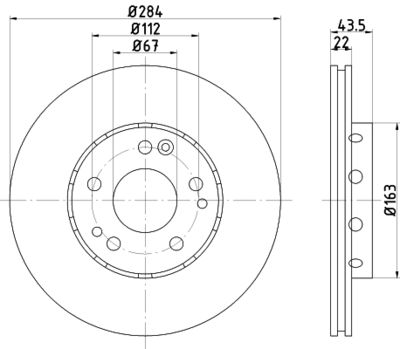 MDC499 MINTEX Тормозной диск